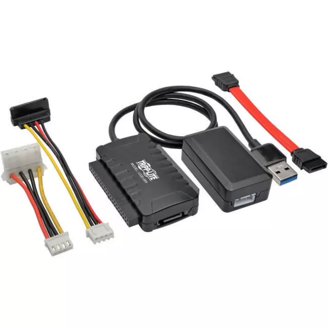 Tripp Lite U338-06N USB 3.0 SuperSpeed to SATA/IDE Adapter with Built-In USB ...