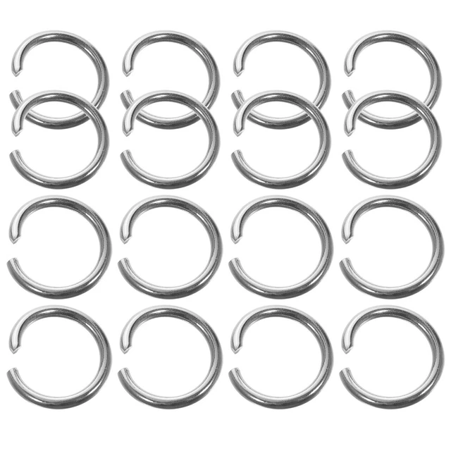 200 por ciento acero inoxidable robusto anillos abiertos hallazgos de joyería accesorios artesanales