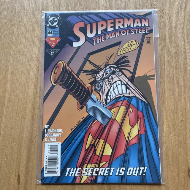 SUPERMAN Man Of Steel # 44 DC COMICS, OCTOBER 1995 NM