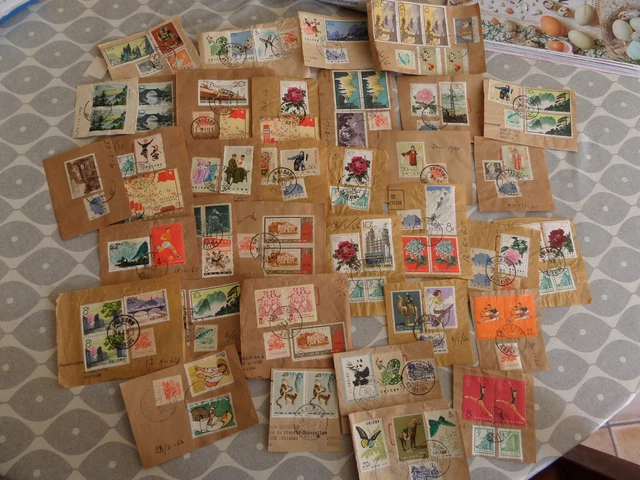 lot Timbres Chine Oblitérés annees 60 Stamps China