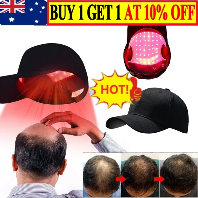 Laser&LED Red Light Therapy Cap Hair Growth Fast Regrowth Anti Hair Loss hat AU