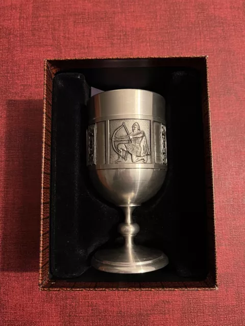 Kongetinn -Royal Pewter "Königszinn" Trinkbecher - Durchmesser 7 cm, Höhe 14 cm