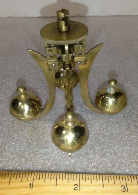 West German 400 Day 4 Ball Kundo Pendulum Excellent Condition 7 oz., 3" high