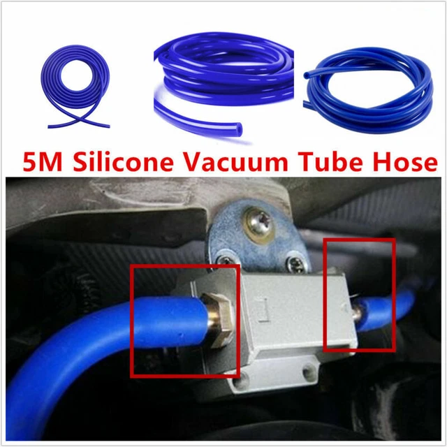 4mm Silicone Vacuum Tube Hose Silicon Tubing 16.4ft 5 Meters Blue Universal New