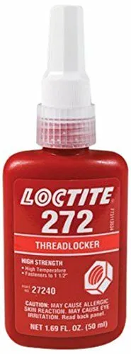 1 giorno spedizione 3x Loctite 272 50 ml filo ad alta resistenza resistente resistente