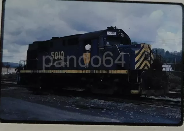 RR TRAIN Slide D&H Delaware & Hudson RS-11 #5010 E Binghamton NY 1984  AB6