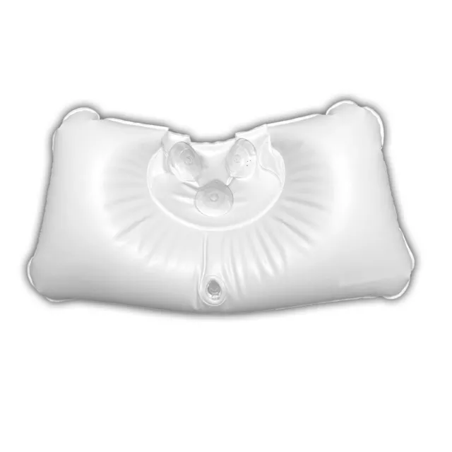 Vasca da Bagno Cuscino per il Collo Gonfiabile Ventosa 47x 24,7cm Poggiatesta