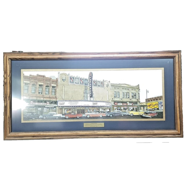 Saturday Matinee Print In Oak Custom Frame Artist George Boutwell 450/500