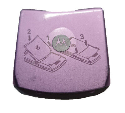Original Battery Door Back Rear Fits Motorola Razr V3m CDMA VERIZON Pink Purple