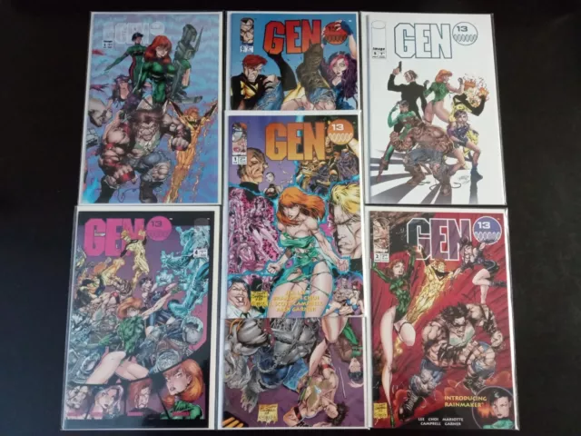 GEN 13 Limited Series #0,1-5 1994 Jim Lee, J. Scott Campbell NM+