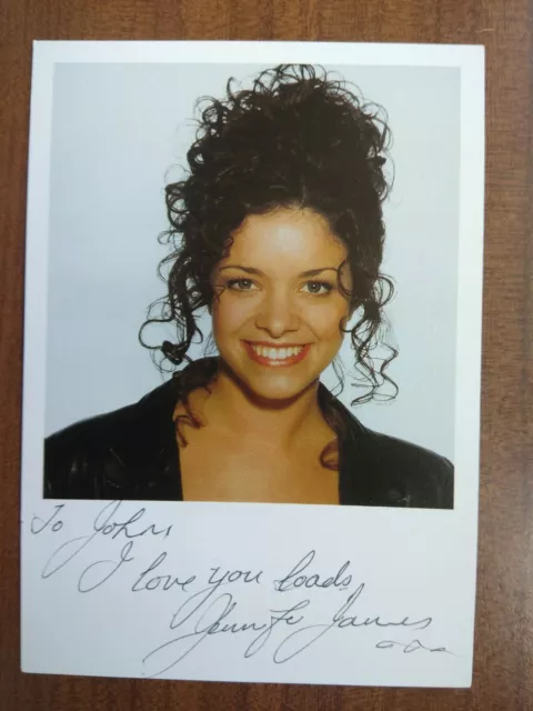 JENNIFER JAMES *Geena Gregory* CORONATION STREET HAND SIGNED AUTOGRAPH CAST CARD