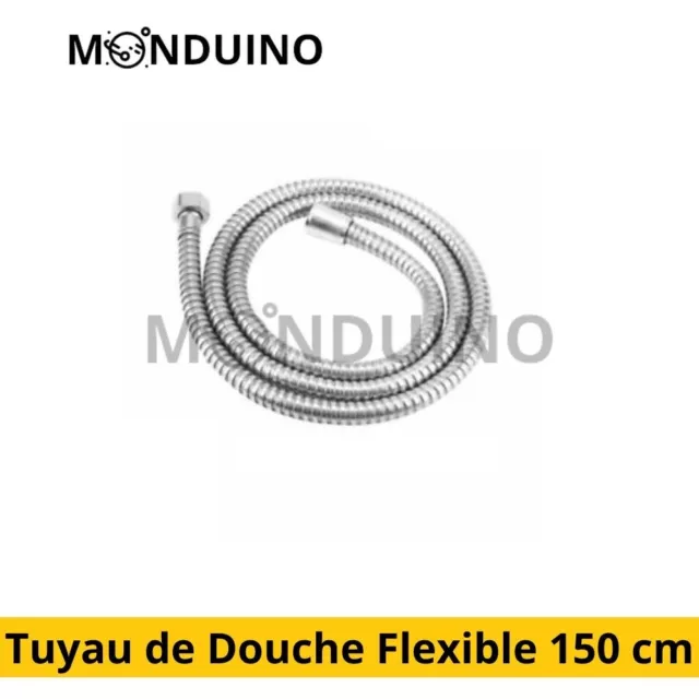 Tuyau de Douche Flexible 150 cm 1,5 mètre neuf Tuyau De Douche Flexible En Acier