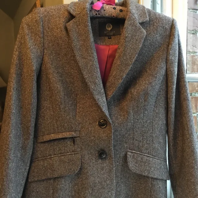 Viyella Tweed Jacket. 8 Lined