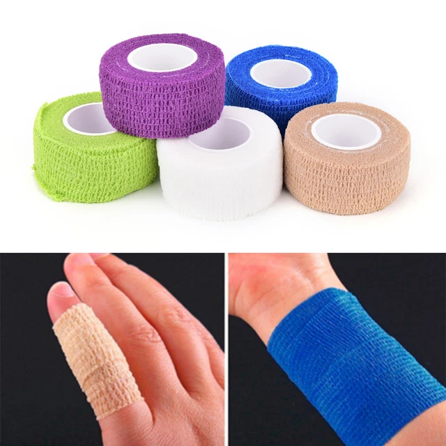Vendaje autoadherente. Adhesivo elástico cinta de primeros auxilios impermeable transpirable JO