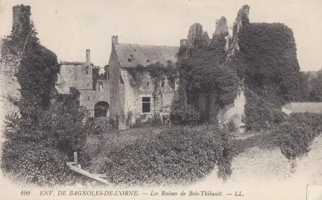 CPA 61 Env. Alençon Andaine-Passais BAGNOLES DE L' ORNE Ruines de Bois- Thibault
