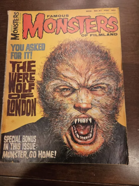 Famous Monsters Of Filmland Nov 1966 Magazine #41 - The Wolfman Warren