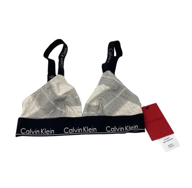 Calvin Klein Modern Cotton Velvet Unlined Triangle Bralette , Size