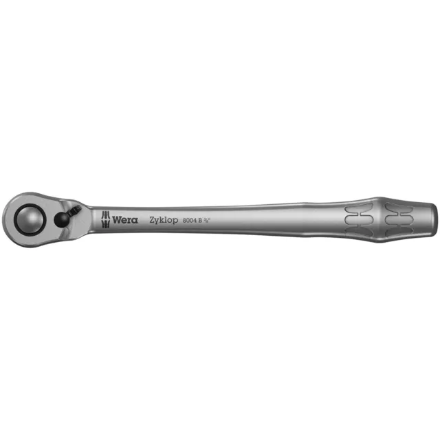 Wera 8004 Zyklop Metal 1/2'' Drive 72 Pitched Teeth Ratchet with Switch Lever