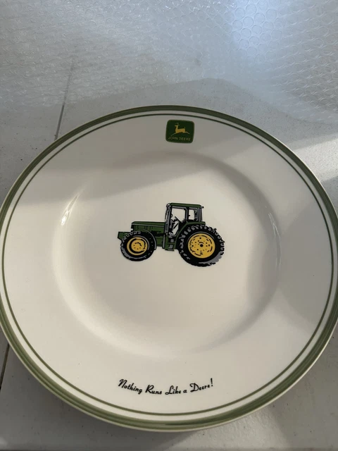 John Deere 11in Glass Dinner Plates 4ct