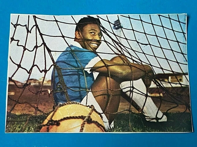 PANINI Soccer Sticker Card #38 PELÉ Team Brasil MEXICO 70 World Cup Story 1990