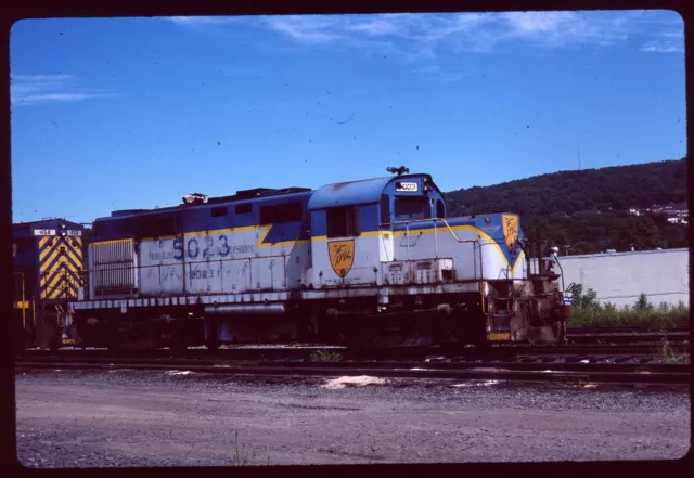 Original Rail Slide - DH Delaware & Hudson 5023 Binghamton NY 8-13-1988