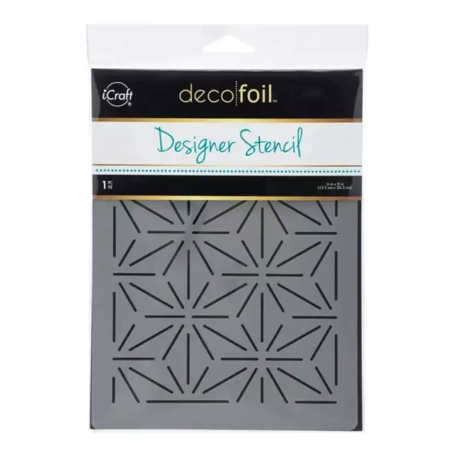 Deco Foil Designer Stencil 6"x8" - Starburst*