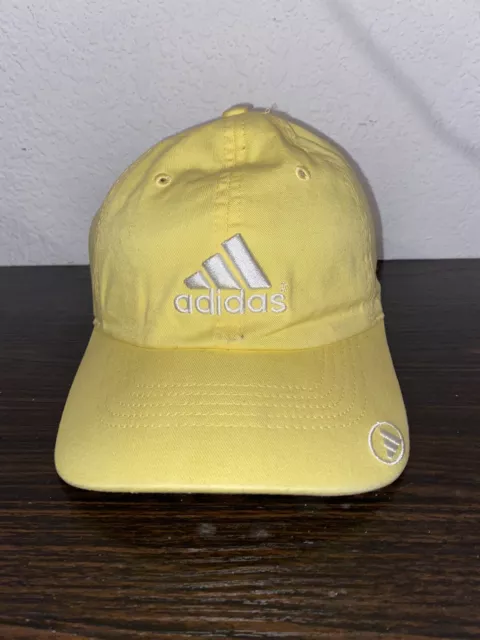 Adidas Baseball Hat/Cap Yellow Buckle Strap Adjustable