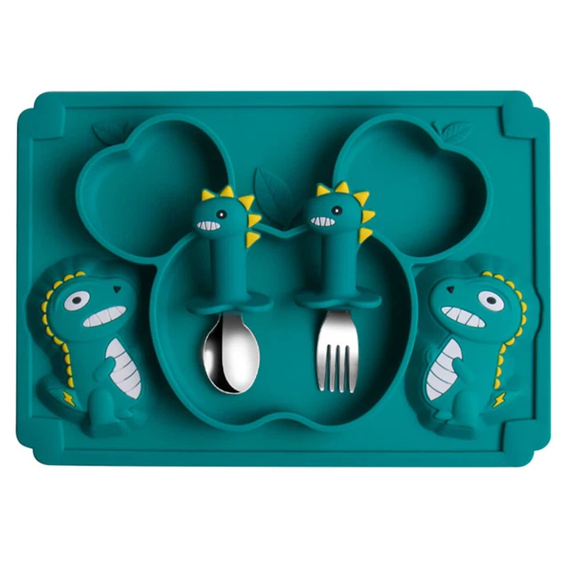 Plato de silicona de gel de sílice para tazón de entrenamiento para bebé niño