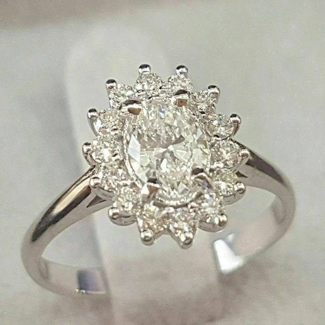 Bague Fiançailles Diamant Lab 4.5 Ct Ovale – Or Rose 14 Carats – Certifiée IGI – Taille Ajustable