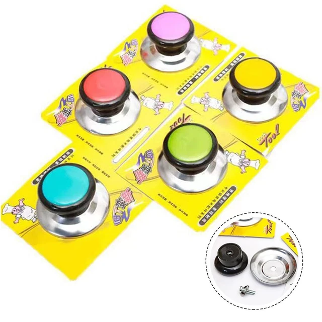 5Pcs Pot-Lid Housse Bouton Ustensile de Cuisine Universel Remplacement Poignée