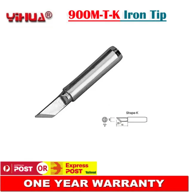 YIHUA 900M-T-K Replacement Soldering Iron Tip for 936 937 Station Lead Free AU
