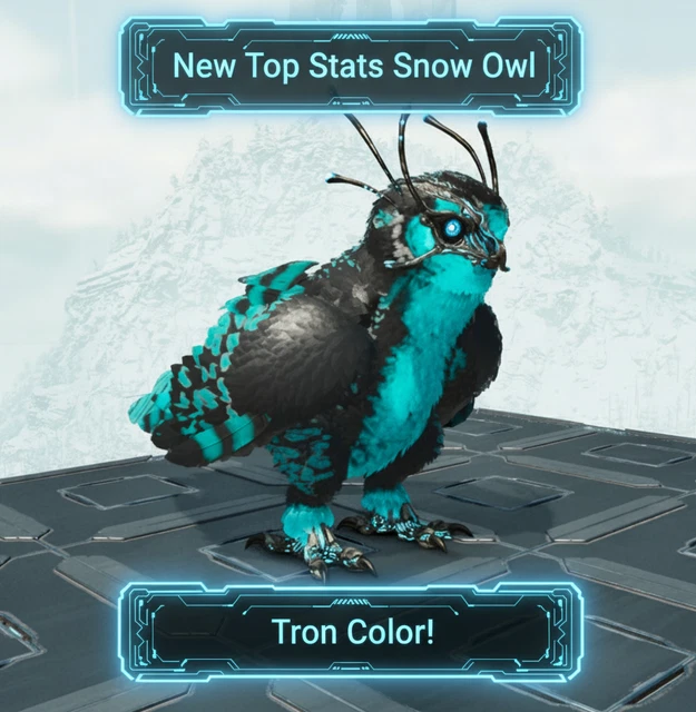 ARK Survival Ascended TOP STATS Albino Snow Owl