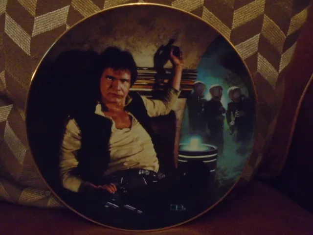 Star Wars  Hamilton Collection Han Solo In Tatooine Cantina Plate
