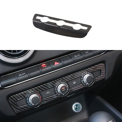 ABS Carbon Fiber Volume Switch Button Panel Cover Trim For Audi A3 S3 2014-2020