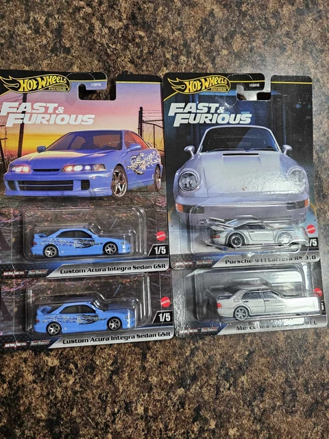 Hot Wheels F1 Set Hot Wheels Premium Fast & Furious 2024 - 5 Auto In Scatola Collezionabile, Scala 1:64 Set 5 Auto HNW46 - Foto 6