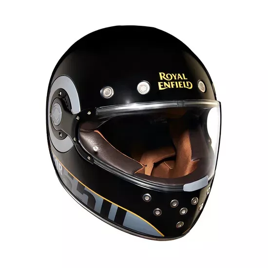 Royal Enfield - NH44 Wave Casco - Negro " Para Super Meteor 650