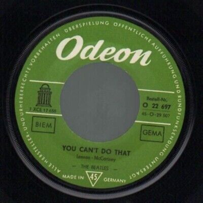 The Beatles CANT Buy Me Love/you cant do that artist Sleeve Odeon record