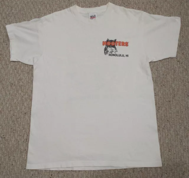 VINTAGE HOOTERS HONOLULU Sexy Nascar Pit Crew Graphic T Shirt SIZE ...
