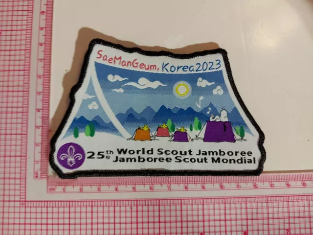 25th World Scout Jamboree 2023 Korea SaeManGeum Happiness in Tents Badge Patch