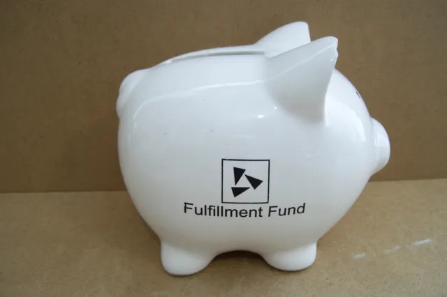 Ceramic Pig Hog Swine Piggy Savings Bank 4.5" Long