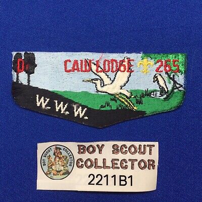 Boy Scout OA O-Shot-Caw Lodge 265 Order Of The Arrow Flap Thread Break No Border