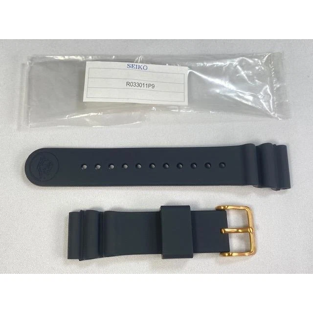 Bracelet Silicone Seiko Prospex Noir 19 Mm - Authentique R02B033J9 Pour SBDX039