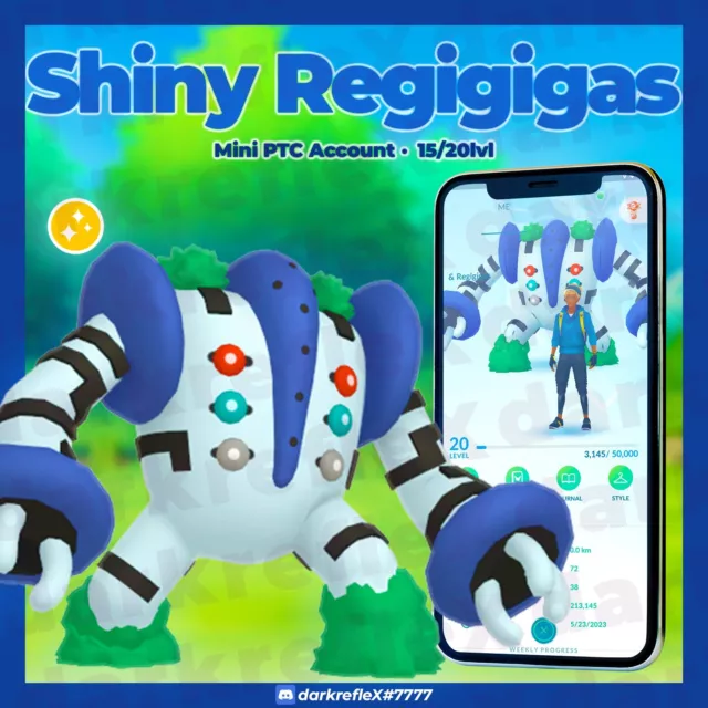 Pokémon Go Shiny Regigigas P”T”C (80k stradust ) - Available