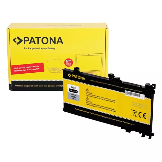 Patona Akku für HP PN-Q173 15-ax bc Serie TE03 TE03XL 849570 849570-541