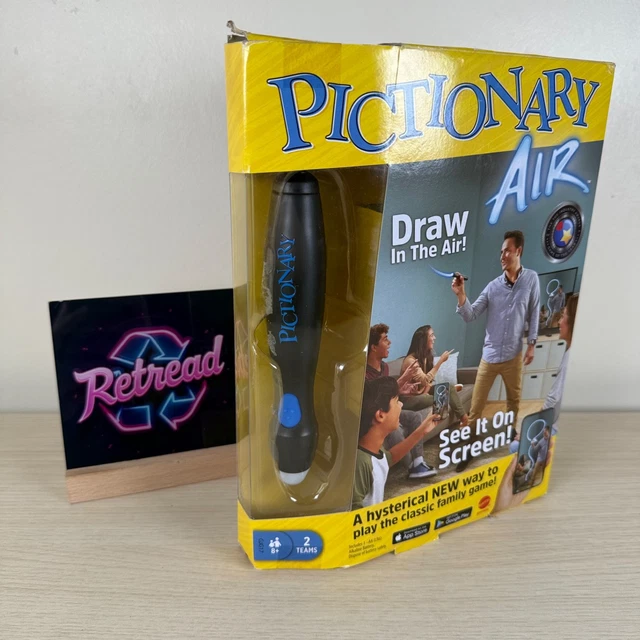 Mattel Pictionary Air 2: Dibuja En El Aire Y Mira Cómo Cobra Vida En Pantalla – Juego De Mesa Familiar Súper Divertido Para +8 Años
