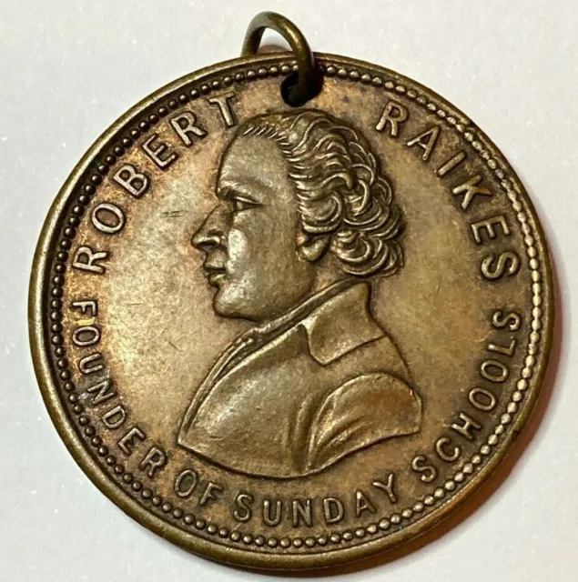 1880 + 1930 Robert Raikes Sunday Schools Founder Centenary Commemorative Medals