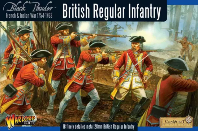 Black Powder - French Indian War 1754-1763: British Regular Infantry boxed set -