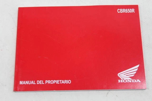 Manual De Propietario Honda Cbr 650 R 2021 2022 2023 Idioma Espanol