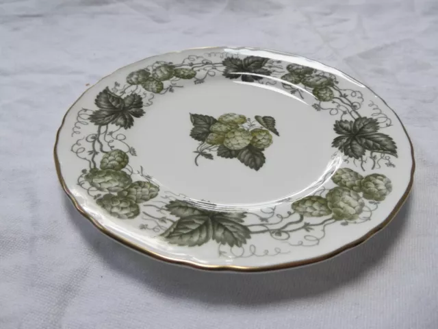 Royal Worcester The Worcester Hop Mathon Side Plates Vintage Fine Bone China x 6