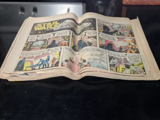Vintage Mixed Lot of 5 Original Star Wars Sunday COLOR Newspaper Comic Strips